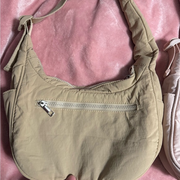 Westbronco Elegant Pink and khaki  Quilted Shoulder Bag and wallets - Picture 4 of 8